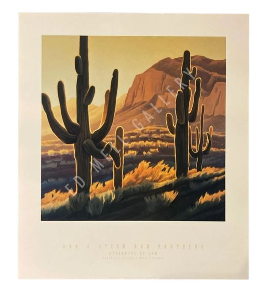 Vintage poster featuring Ed Mell's painting, 