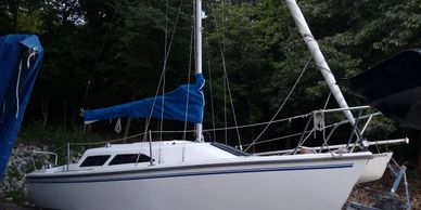 Custom main sail and head sail covers.