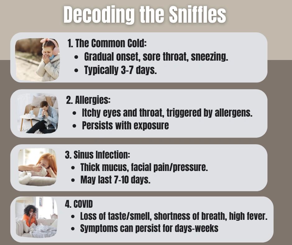 Decoding the Sniffles: Cold, Allergies, Sinus Infection or COVID?