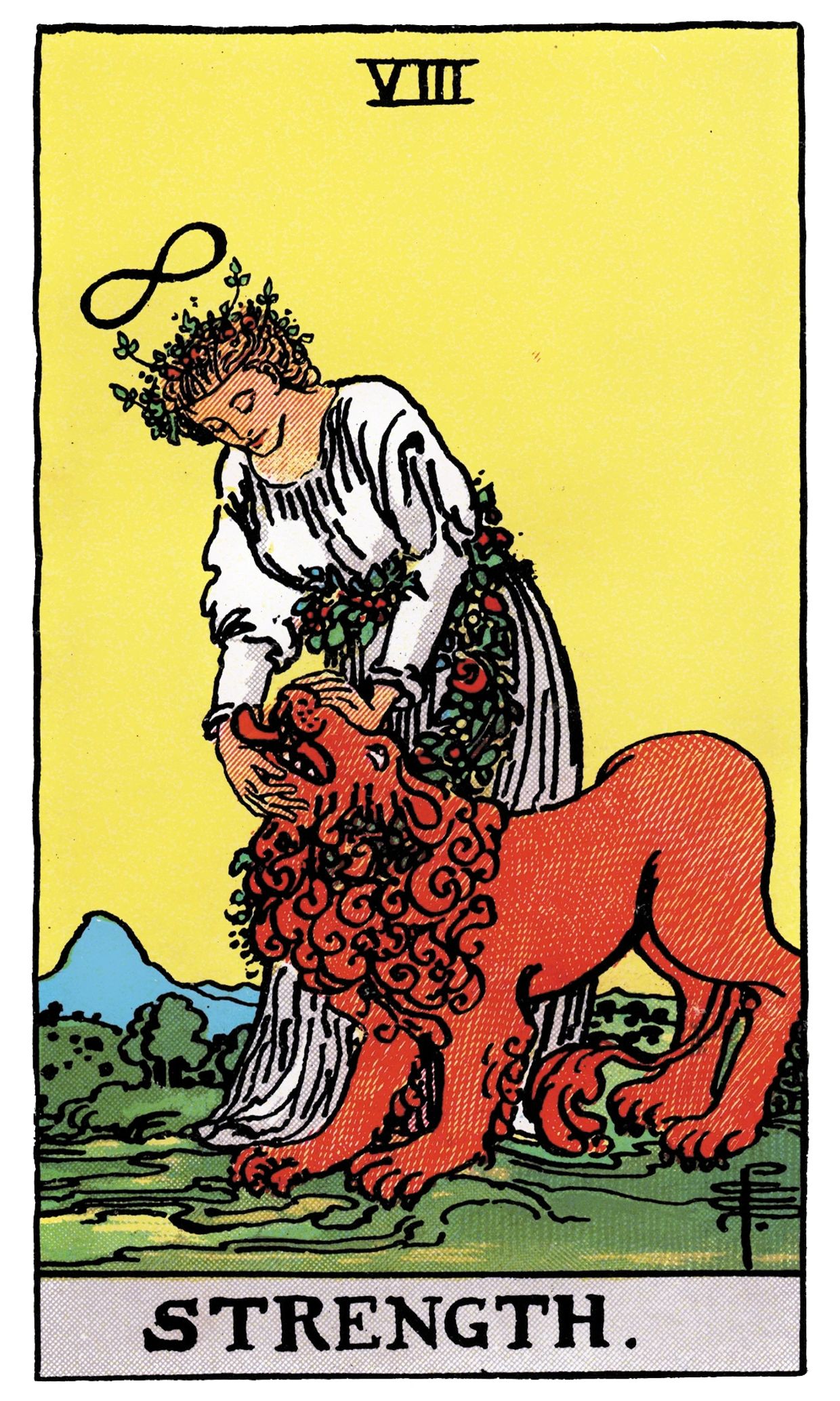 Strength - Major Arcana, Rider Waite