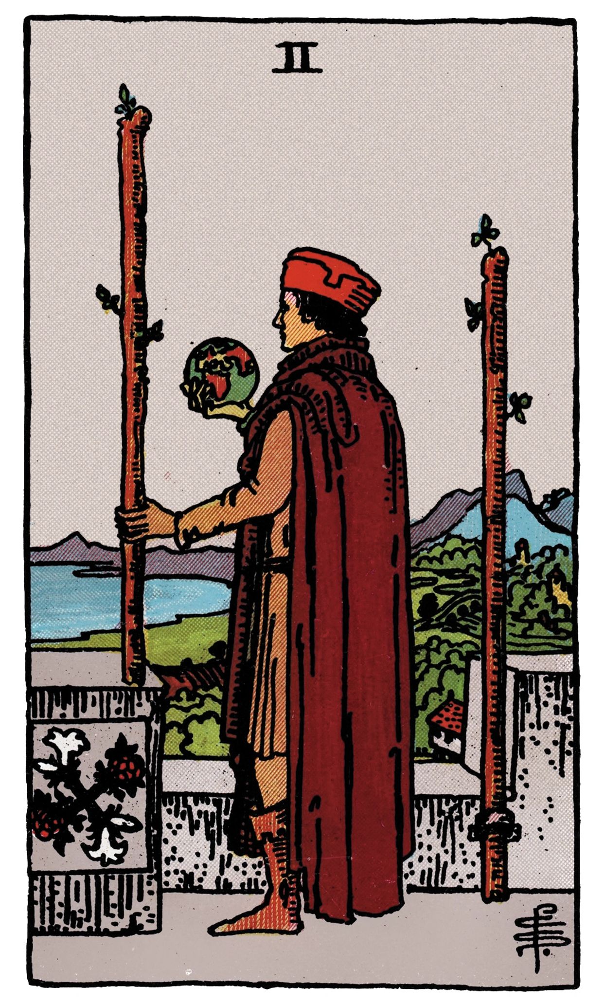Rider Waite Smith tarot card deck, 2 of Cups