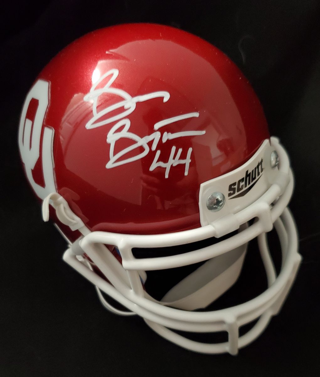 Brian Bosworth Signed Oklahoma Sooner Mini Helmet (Schwartz) Seahawks –