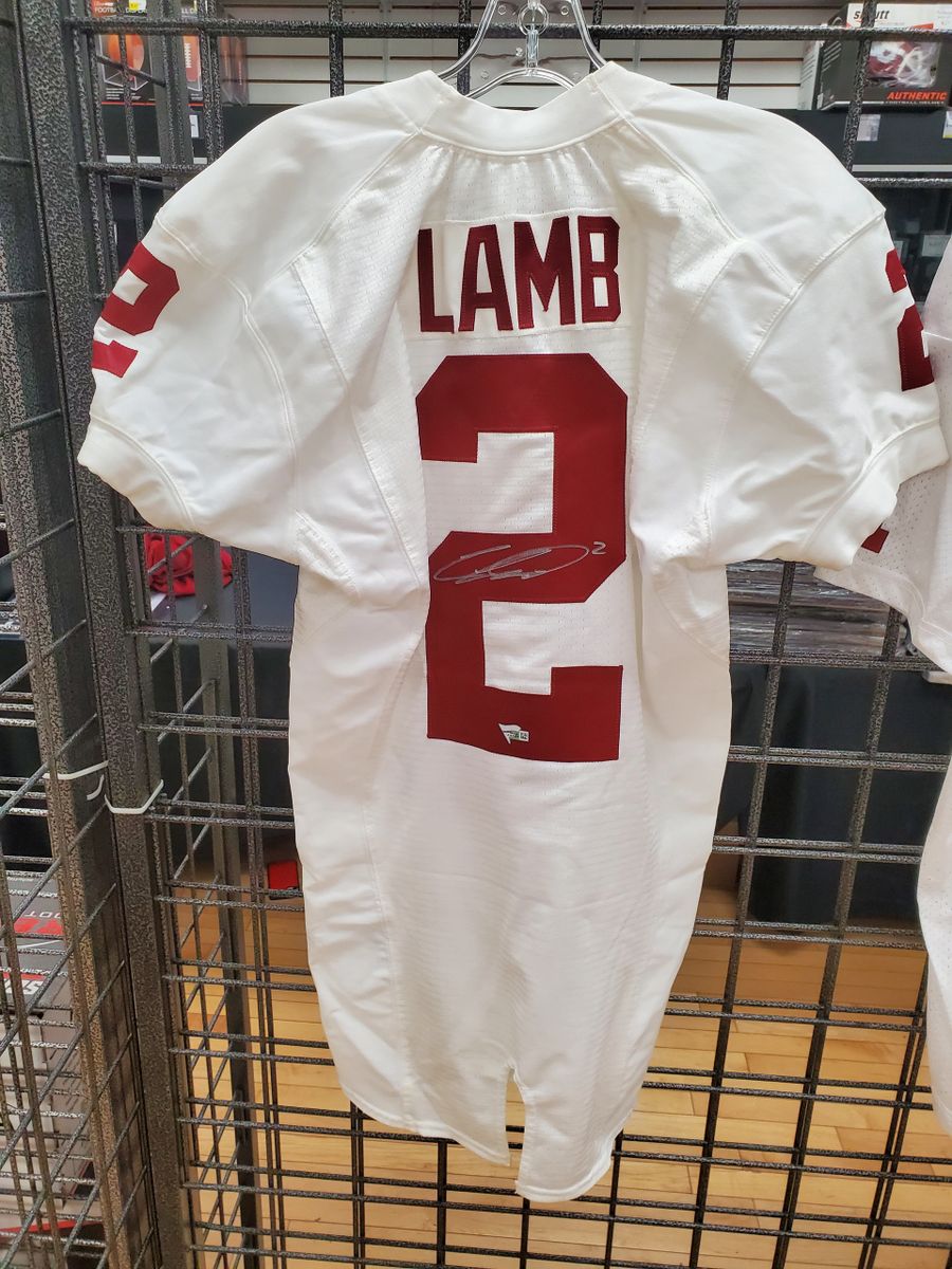 CeeDee Lamb Oklahoma Sooners Unsigned Crimson Jersey