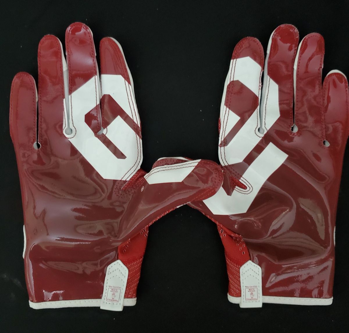 Nike OU Football Gloves Red L