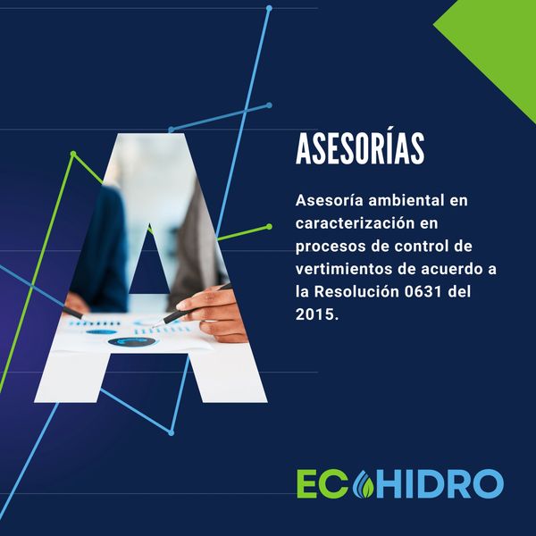 Asesorías ambientales para control de vertimientos según Resolución 0631 de 2015.