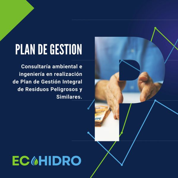 Promotional image for an environmental management plan by EcoHidro.