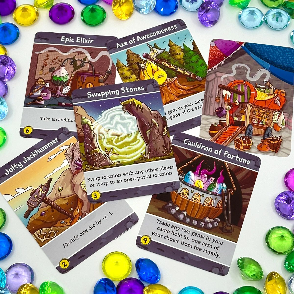 Item Cards from Gems of Iridescia