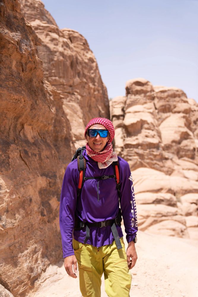 Jeramiah Morgan in Wadi Rum, Jordan