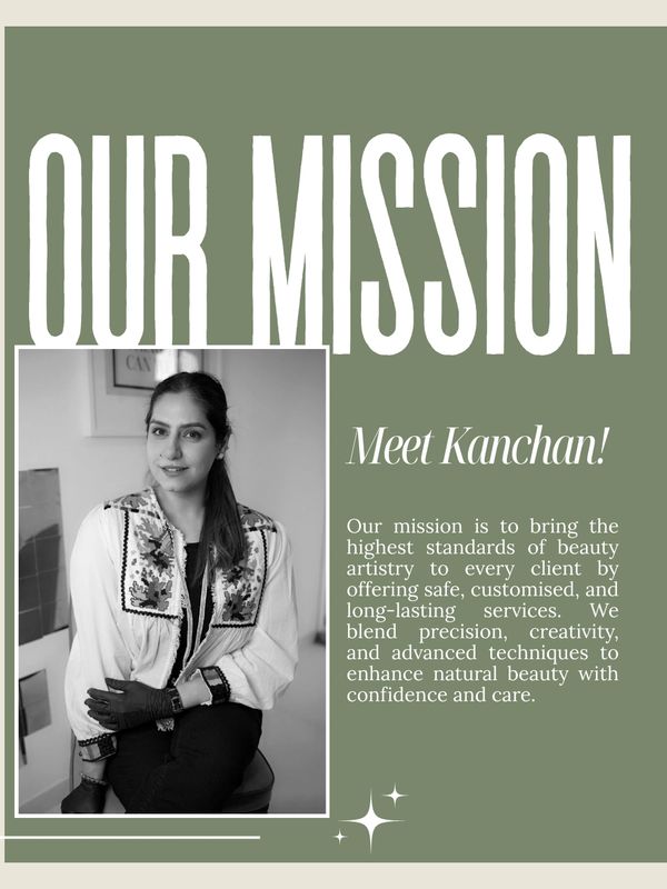 Portrait of Kanchan with a mission to enhance natural beauty through expert artistry.