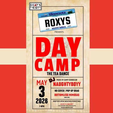 Day Camp the Tea Dance with music by DJ Naughty Boyy