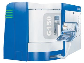 Modern G150 CNC machine with a blue and white design.