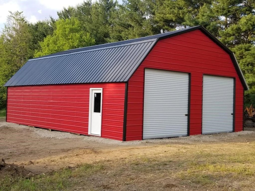 30x40x8 Gambrel Style