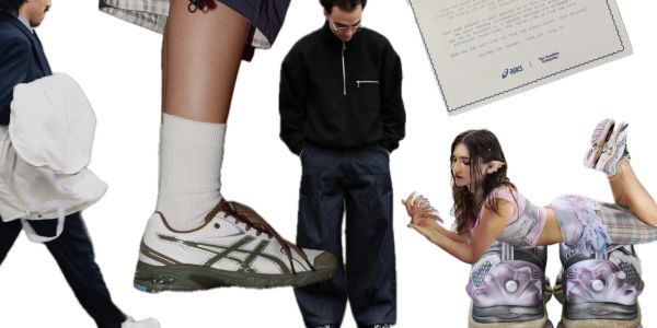 Collage of people and shoes with a certificate.