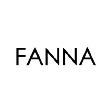 Minimalist logo with the word 'FANNA' in black on a white background.