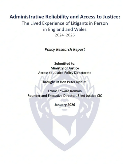 Blind Justice MoJ Report