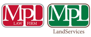 Two logos for MPL Law Firm and MPL Land Services.