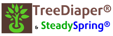 Logo of TreeDiaper and SteadySpring.