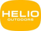 Logo of Helio Outdoors in white on a rounded yellow background.