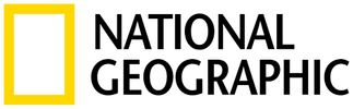 National Geographic logo with iconic yellow rectangular frame.