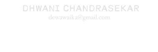 Dhwani Chandrasekar
