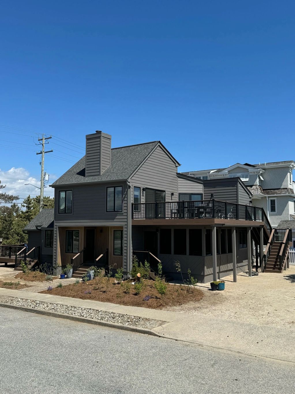 Avalon, New Jersey beach home with new siding, new deck, new windows, new roof.