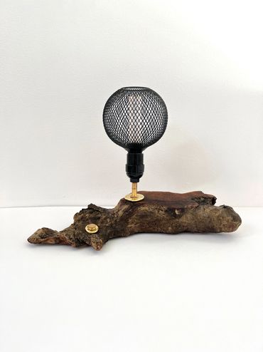 Melted Wood Table Lamp