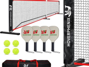 Pickleball Net for Driveway, Portable Pickleball Net System with Regualtion Size 22FT Pickle Ball Ne