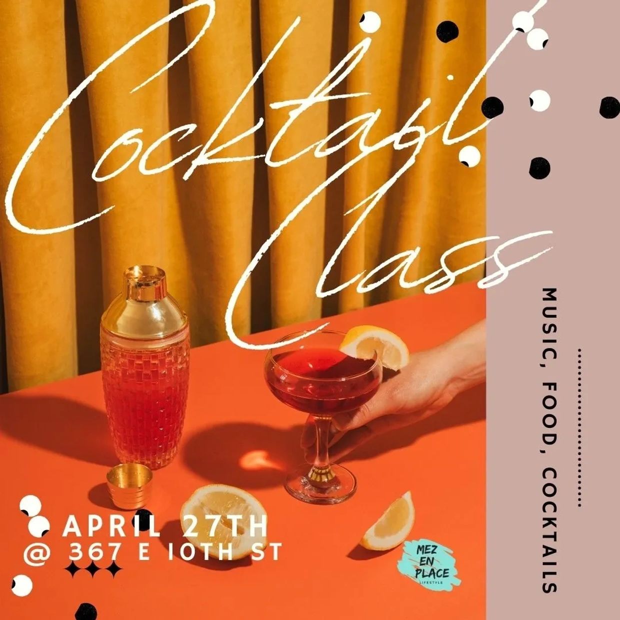 Cocktail Class  event series 