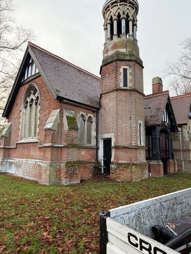 Roof repair Lowestoft cemetery plaintile roof