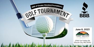 BBB of Greater Maryland Foundation's Golf Tournament
Thursday, June 8, 2023
Turf Valley Resort