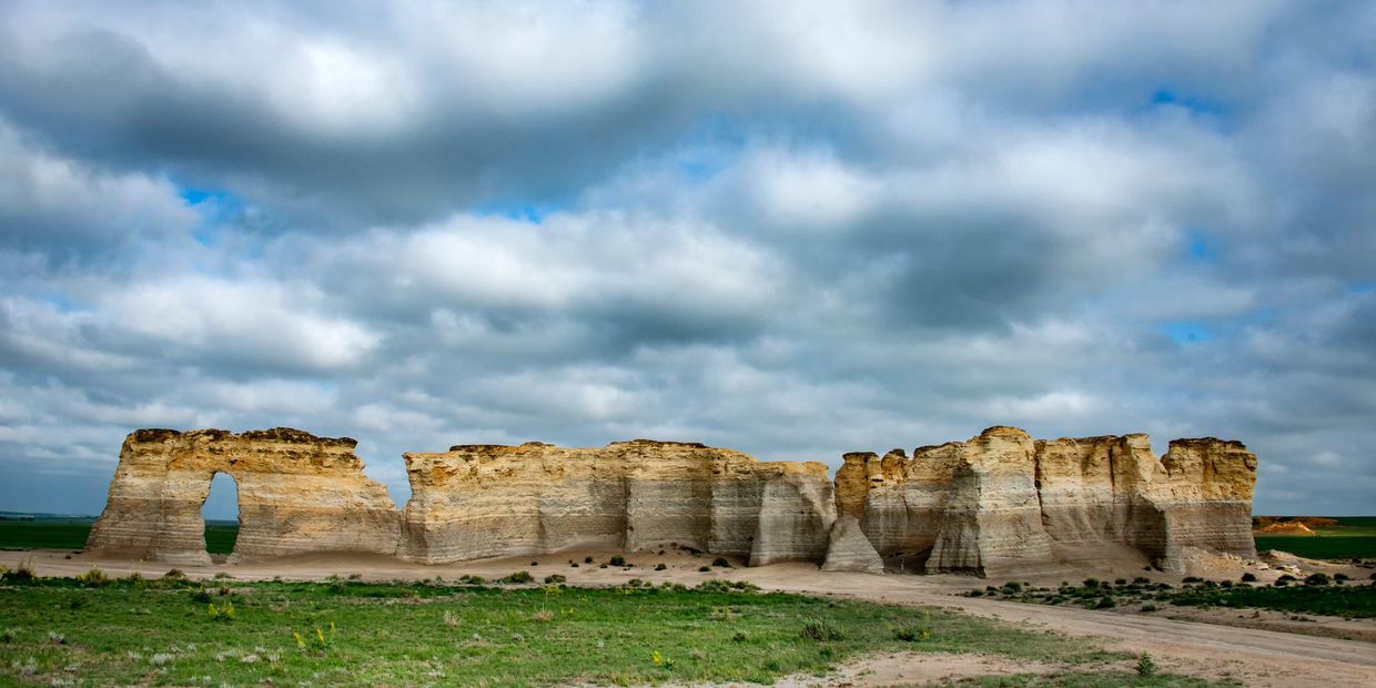 Chalk Rocks in the Kansas Plains