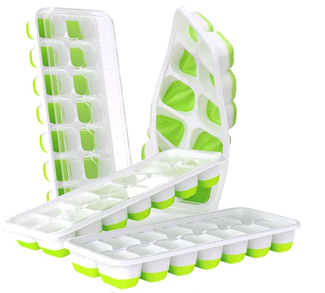 Silicone Ice Cube Tray With Cover