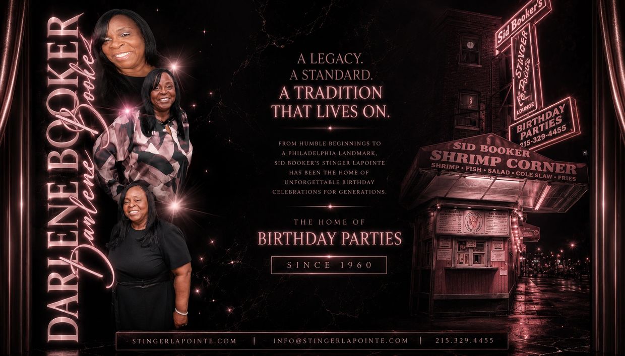 A tribute to Darlene Booker and Sid Booker's Shrimp Corner, a Philadelphia birthday party landmark.