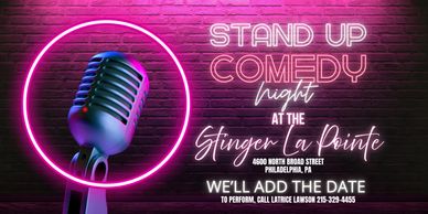 Come check out a great Comedy Show at the Stinger. 