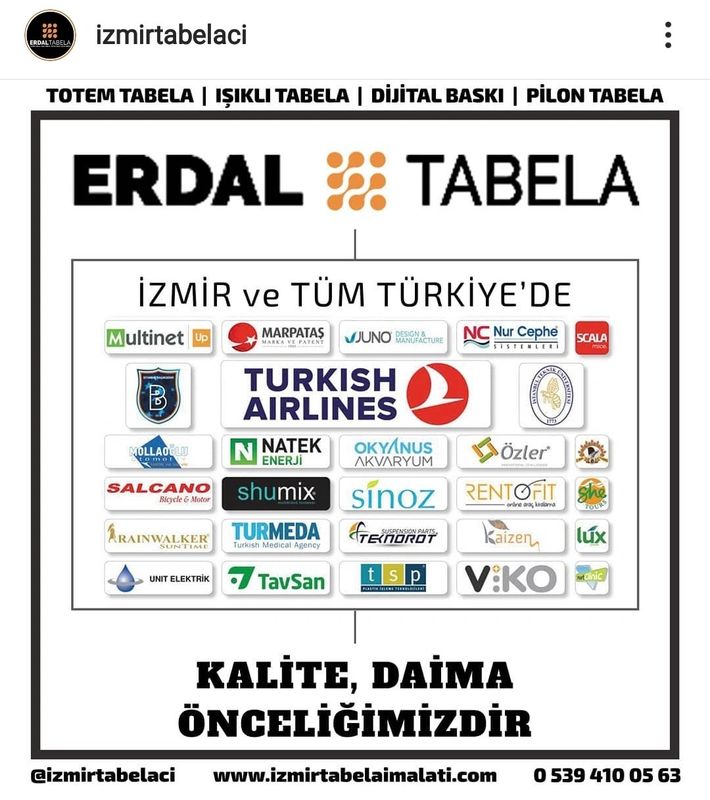 Erdal Reklam Tabela Erdal Reklam Tabela