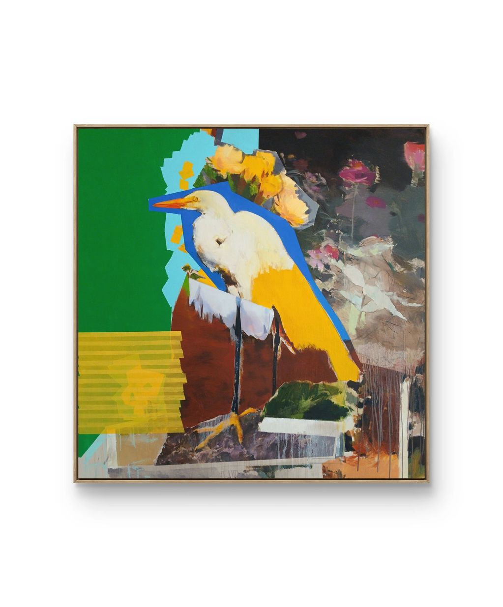 OH GARZA DORMIDA 
oil on canvas, 55 X 55 in, 2025