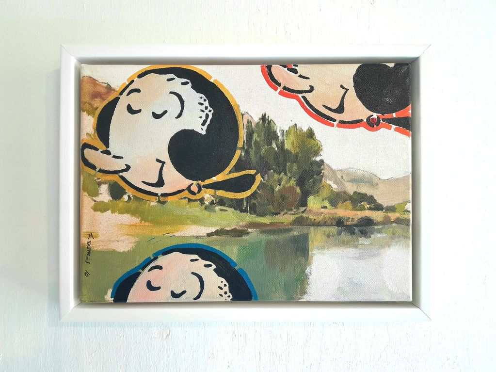 "OLIVAS SOBRE TOLOSA"
oíl on canvas, 14" X 11", 2010