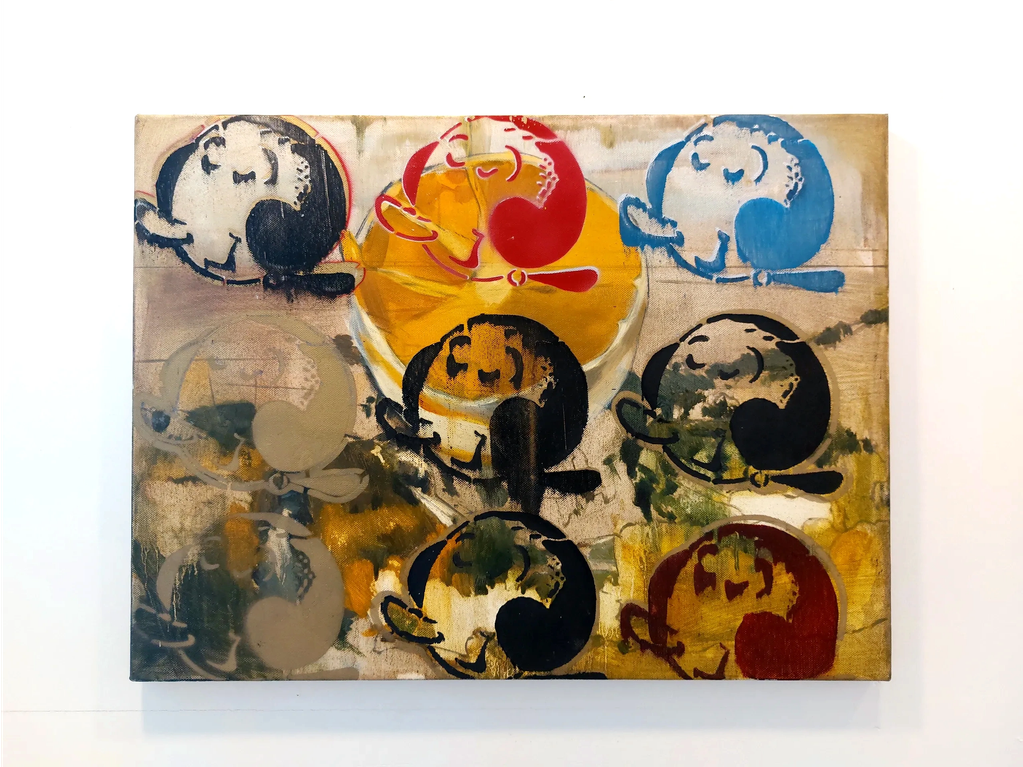 "OLIVAS Y NARANJAS" (Montesa)
oil on canvas, 30" X 24", 2010