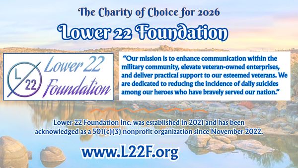 Lower 22 Foundation, charity supporting veterans, chosen for 2026.