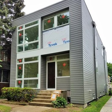 New siding install
