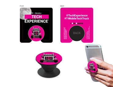 T-Mobile Tech Experience phone grip and stand.