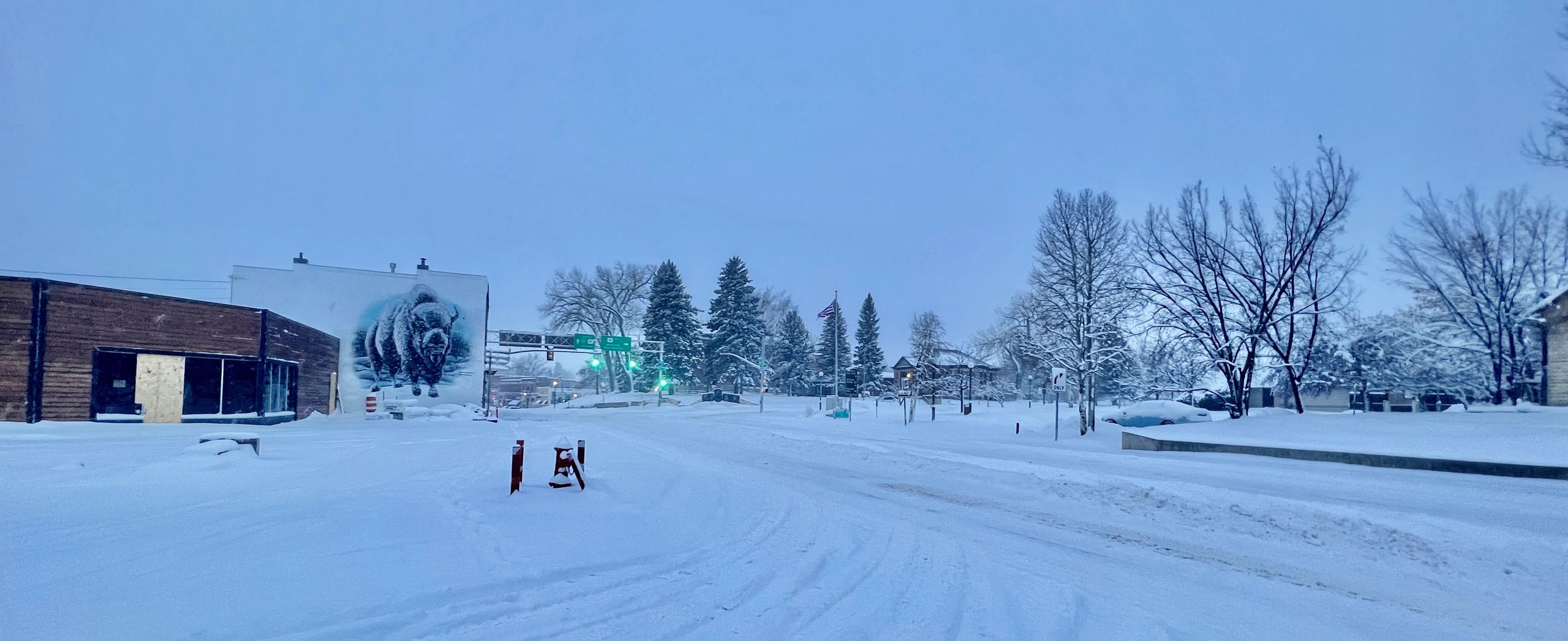 Winter 2023 in beautiful downtown Buffalo, Wyoming