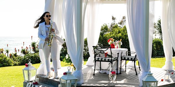 12apostles hotel camps bay, gazebo proposal luxury picnic 