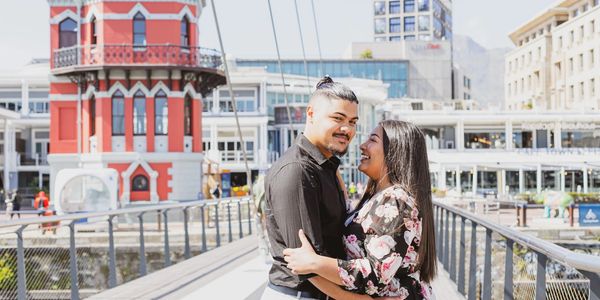 Couple photography at the Waterfront , cape town