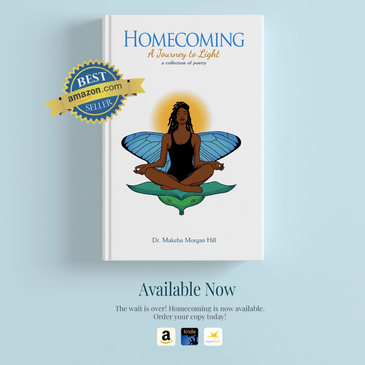 Cover of Homecoming poetry book by Dr. Makeba