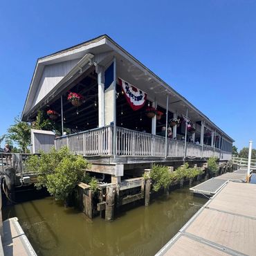 Restaurant dock view