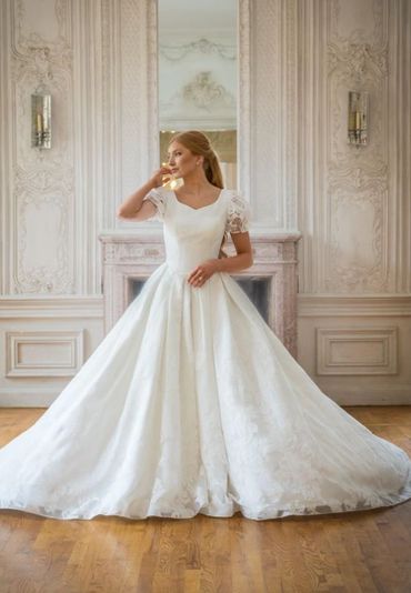 Clementine Wedding gown Designed by Barbie Anne Bridal
