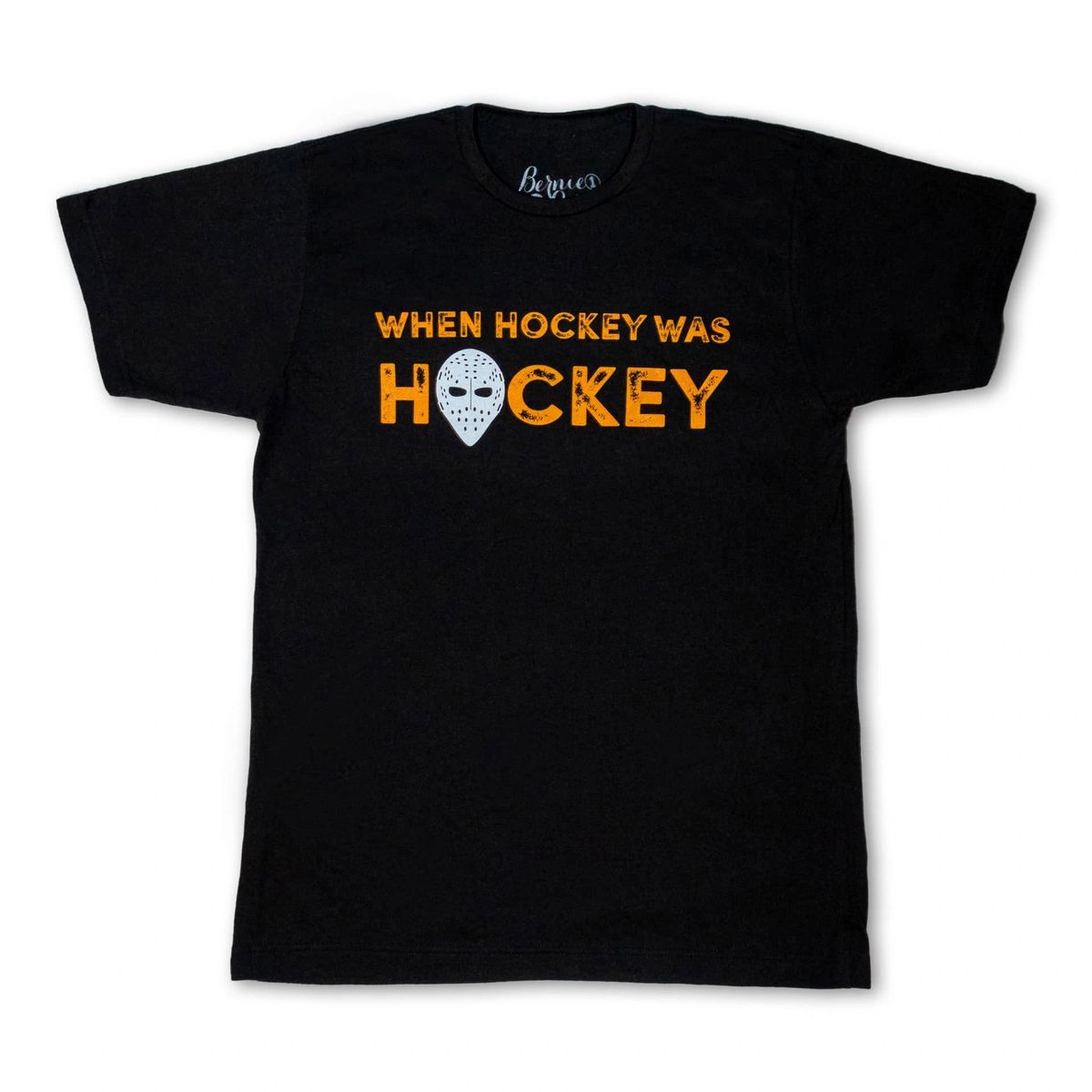 Adult Black When Hockey Was Hockey Tee