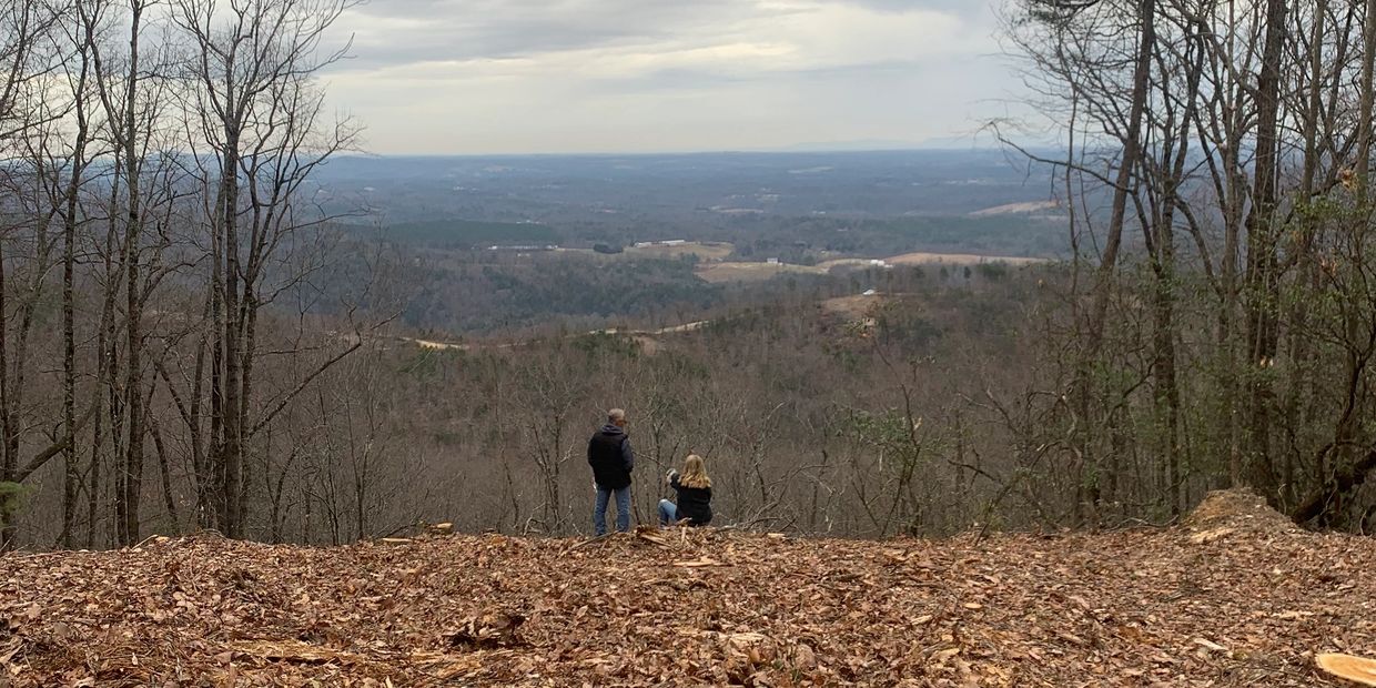A couple enjoying the nature