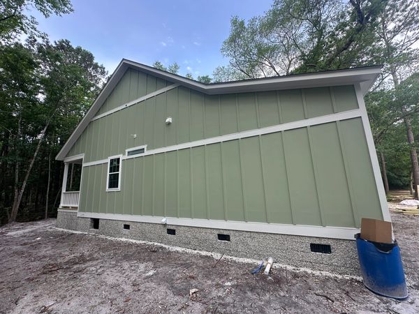 House with James Hardie fiber cement siding installation